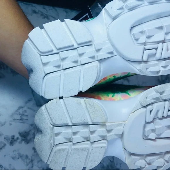 NEW Fila Disruptor II Tie Dye 5XM00819-775 Womens Shoes Sneakers Size 6 - Picture 9 of 14